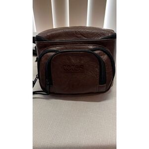 Totes Leather Adjustable Strap Multi-Pocket Brown Fanny Pack Gear Waist Bag